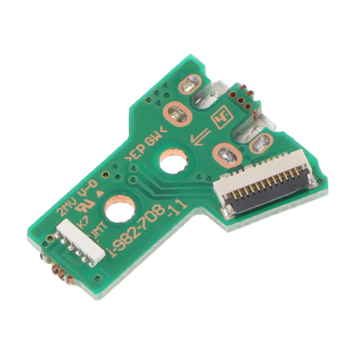 PlayStation 4 Controllers USB Charging Port Board W/ 12Pin Flex Cable (Version 1: JDS-050 / JDS-055)