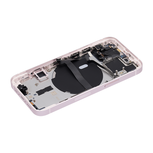 iPhone 13 Mini Back Housing w/ Small Components Pre-Installed (No Logo)